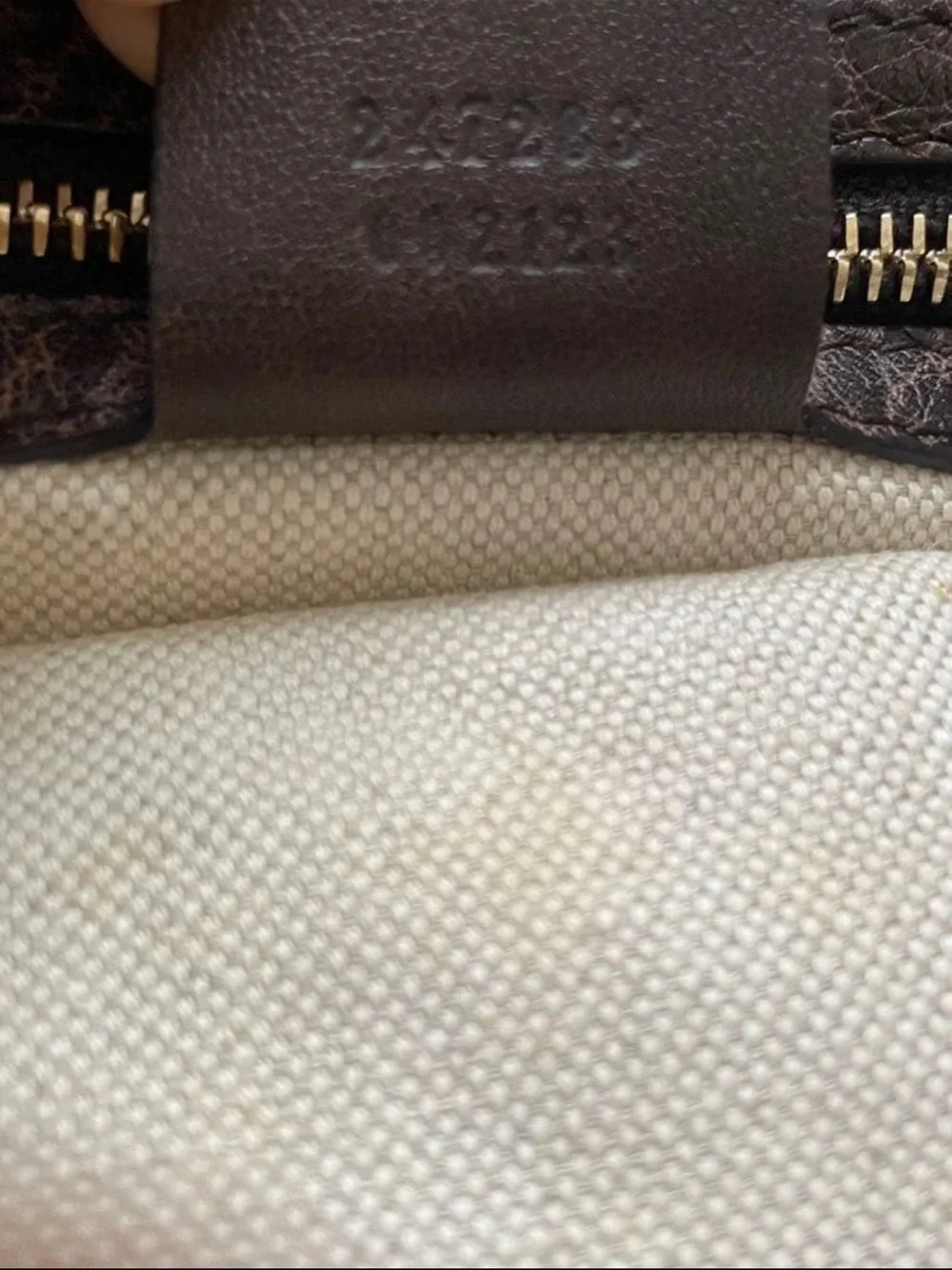 Gucci Beige & Brown Monogram Canvas Satchel